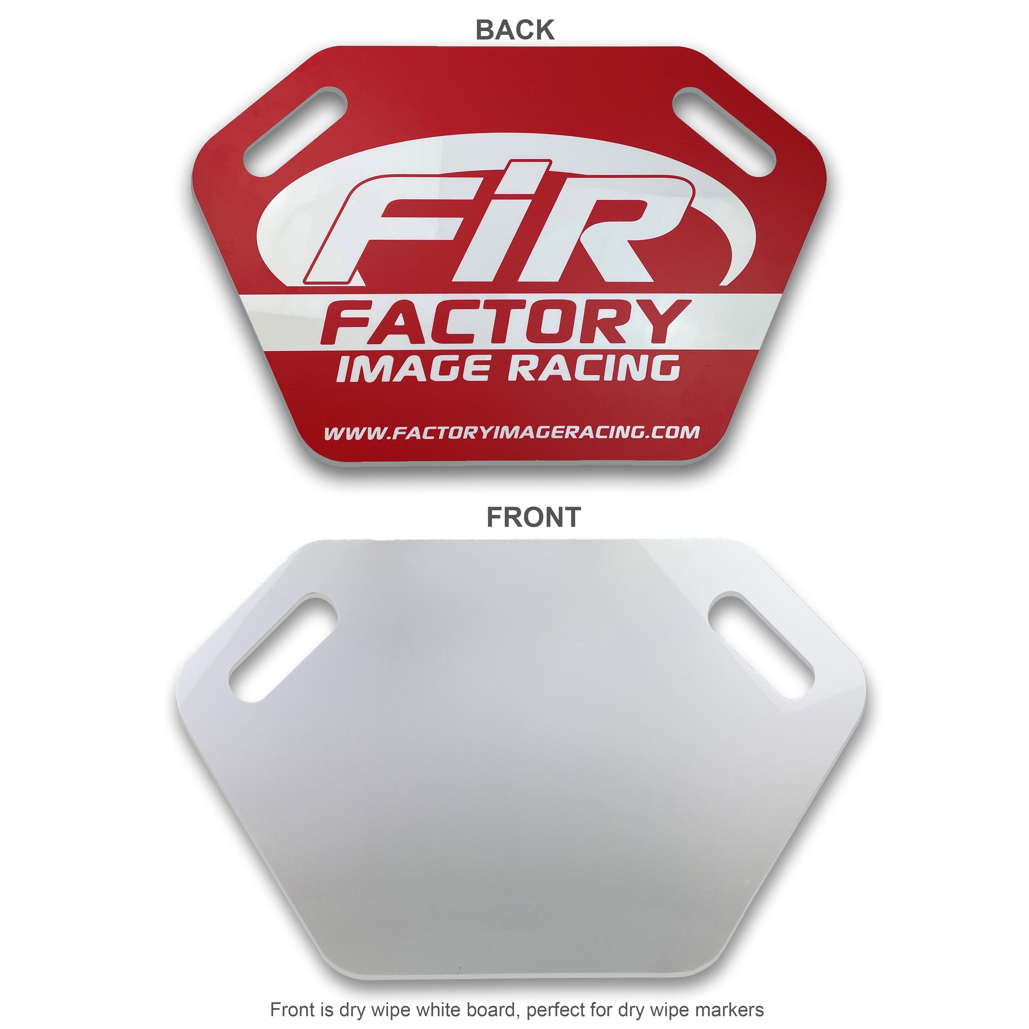 MX Pit Board 4mm Acrylic 600 x 375mm Red