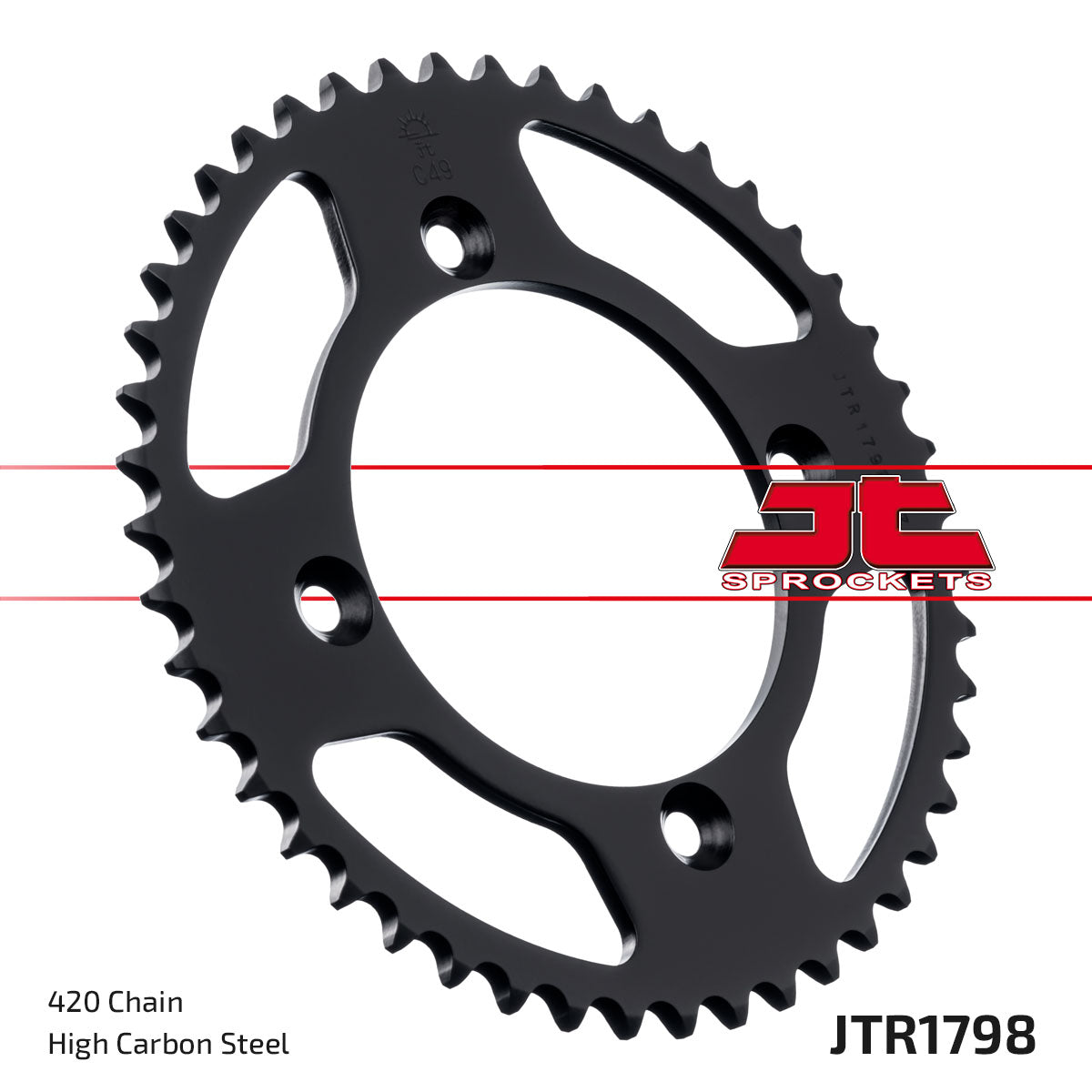 REAR SPROCKET STEEL JTR1798.47 YAMAHA YZ 65 18-24