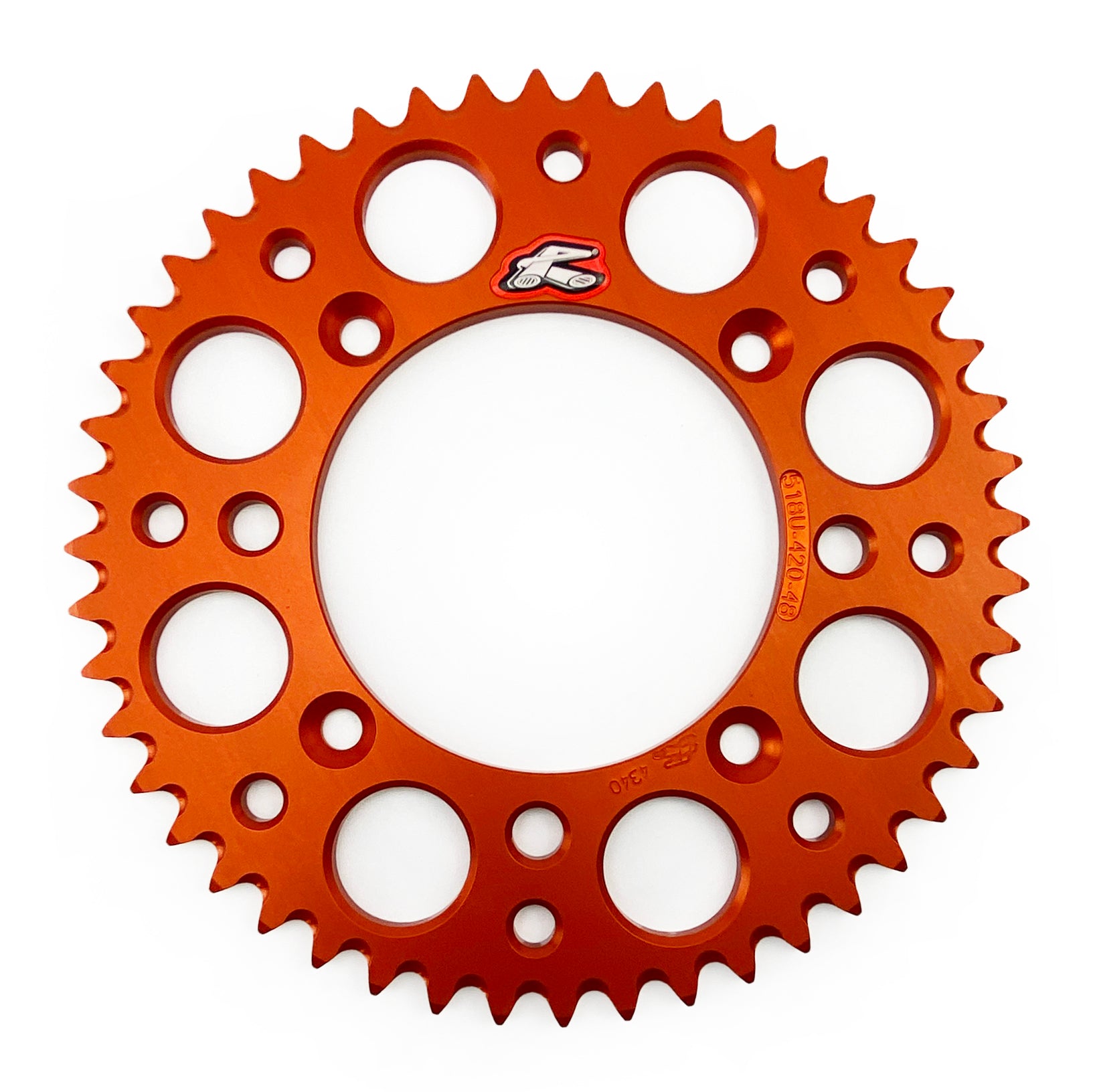REAR SPROCKET ORANGE ALLOY RENTHAL 48T, 2025 GASGAS/HUSQVARNA/KTM, ULTRALITE 518U-420-48GPOR