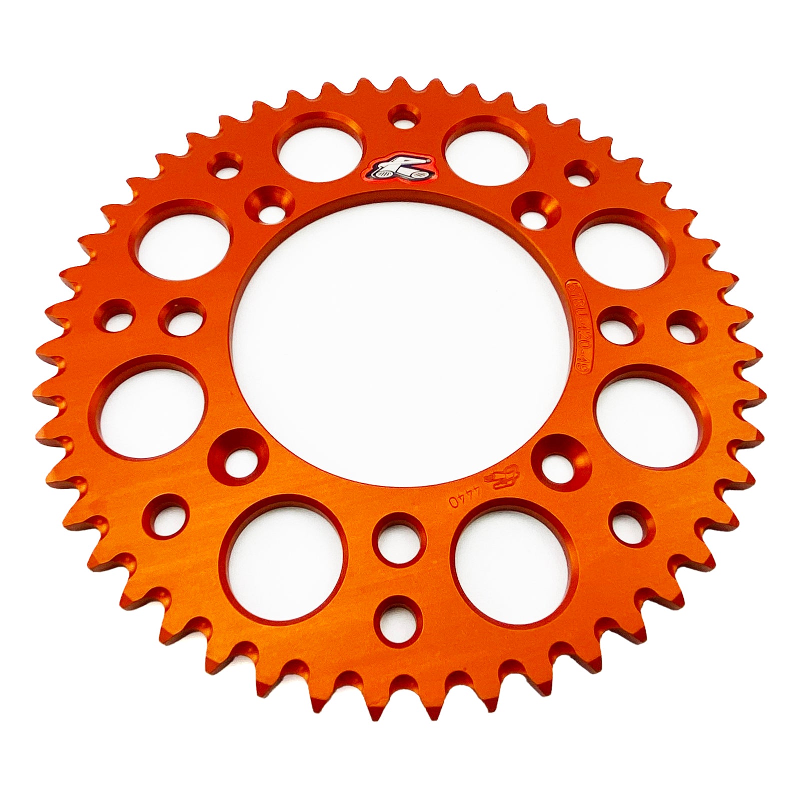 REAR SPROCKET ORANGE ALLOY RENTHAL 49T, 2025 GASGAS/HUSQVARNA/KTM, ULTRALITE 518U-420-49GPOR