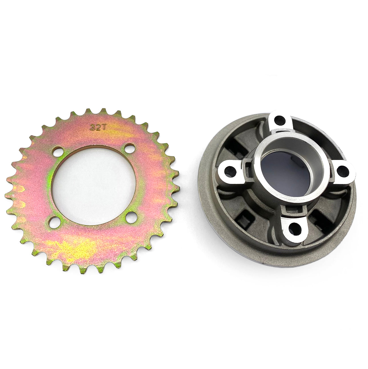 REAR SPROCKET & HUB ASSEMBLY 32T FOR YAMAHA PW80 & VARIOUS MODELS