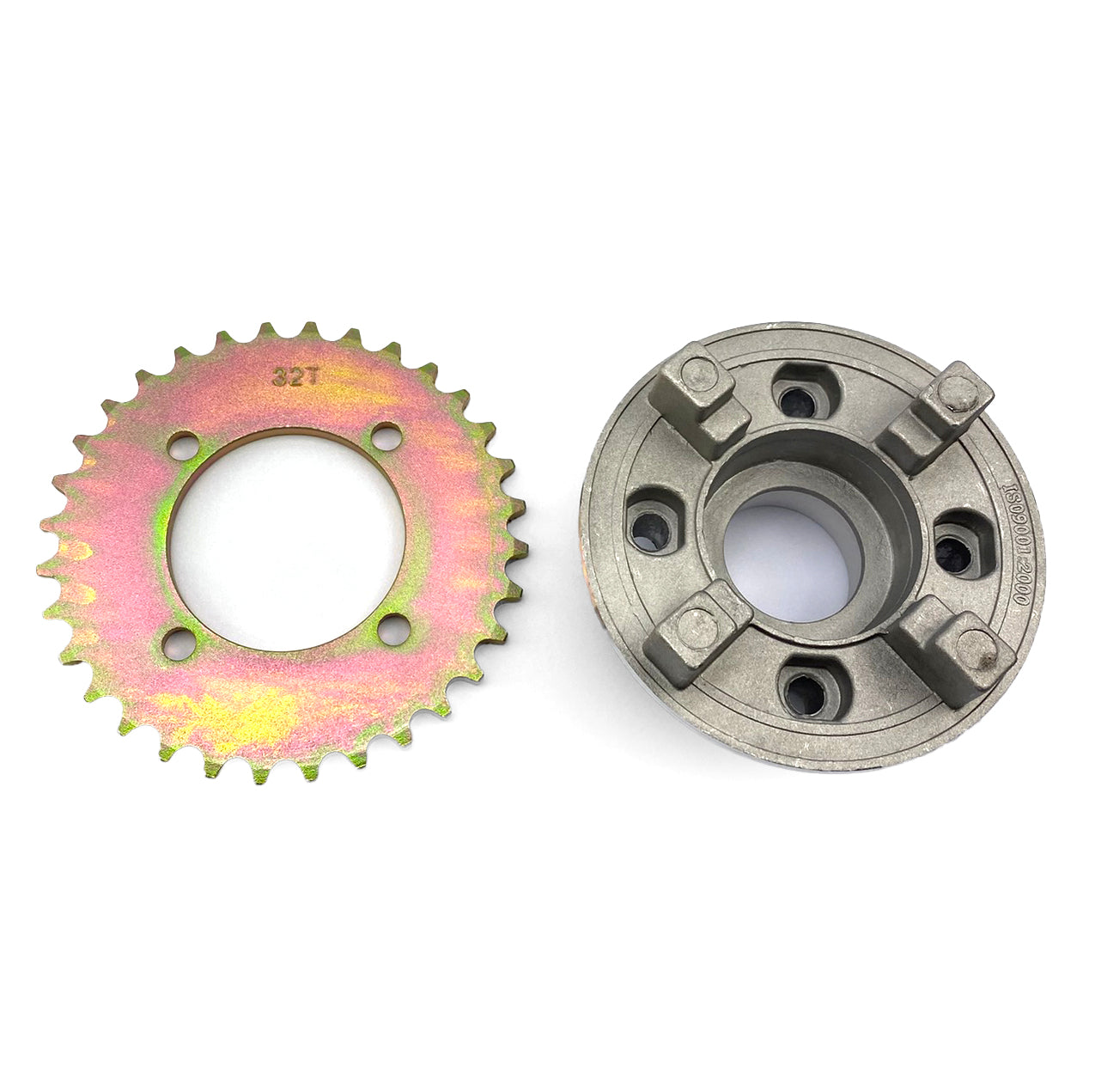 REAR SPROCKET & HUB ASSEMBLY 32T FOR YAMAHA PW80 & VARIOUS MODELS