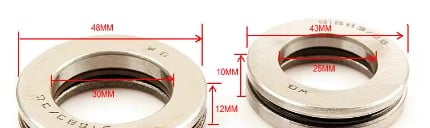Steering Bearing Kit 01-19 Yamaha PW80 XC50 TW200 156-23411-00-00
