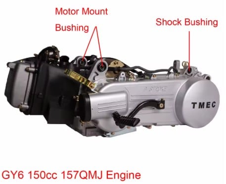 Engine Bush Size 10x28x20 GY6 50 60 80 100 125 150 Rsz Scooter