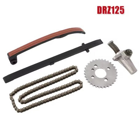 Cam Chain & Guides & Adjuster & Sprocket 5pcs Kit 1994-2018 Suzuki DR-Z125 12760-44A00