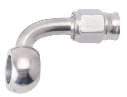 Banjo Extended Neck 90Â° Stainless Steel Suit 600-03 Hose Fitting Buildaline