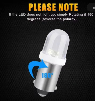 10Pcs LIGHT BULB 12V 4W BA9S P233 T11 3030 1SMD LED T4W