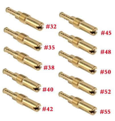 10PCS Kit 32-55 Pilot Jet N424-21 Keihin Slow Jet Carburettor Pwk Pe Cvk Fcr Pwm Pj Cbr CR Cvk Oko