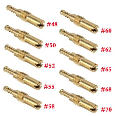 10PCS Kit 48-70 Pilot Jet N424-21 Keihin Slow Jet Carburettor Pwk Pe Cvk Fcr Pwm Pj Cbr CR Cvk Oko