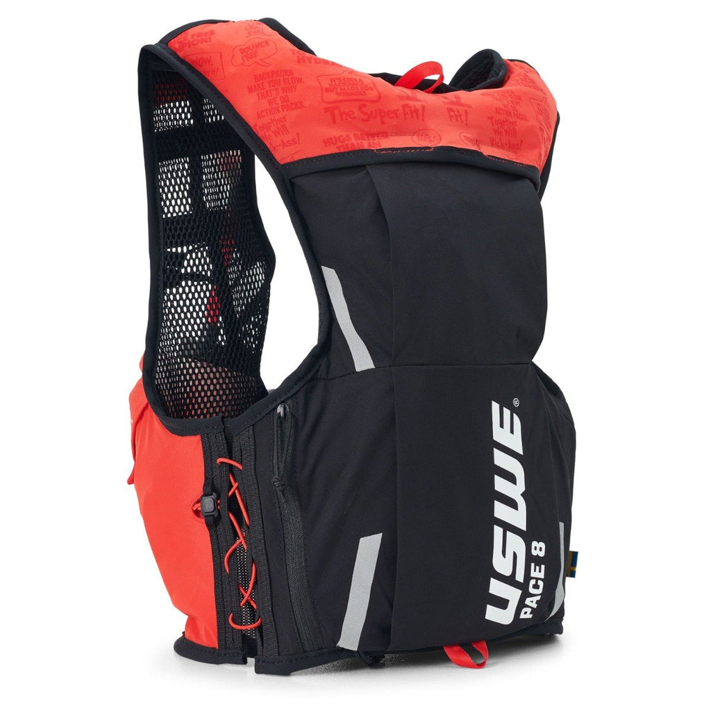 Pace 8L Trail Running Vest XL - Red/Black - USWE 2081228XL