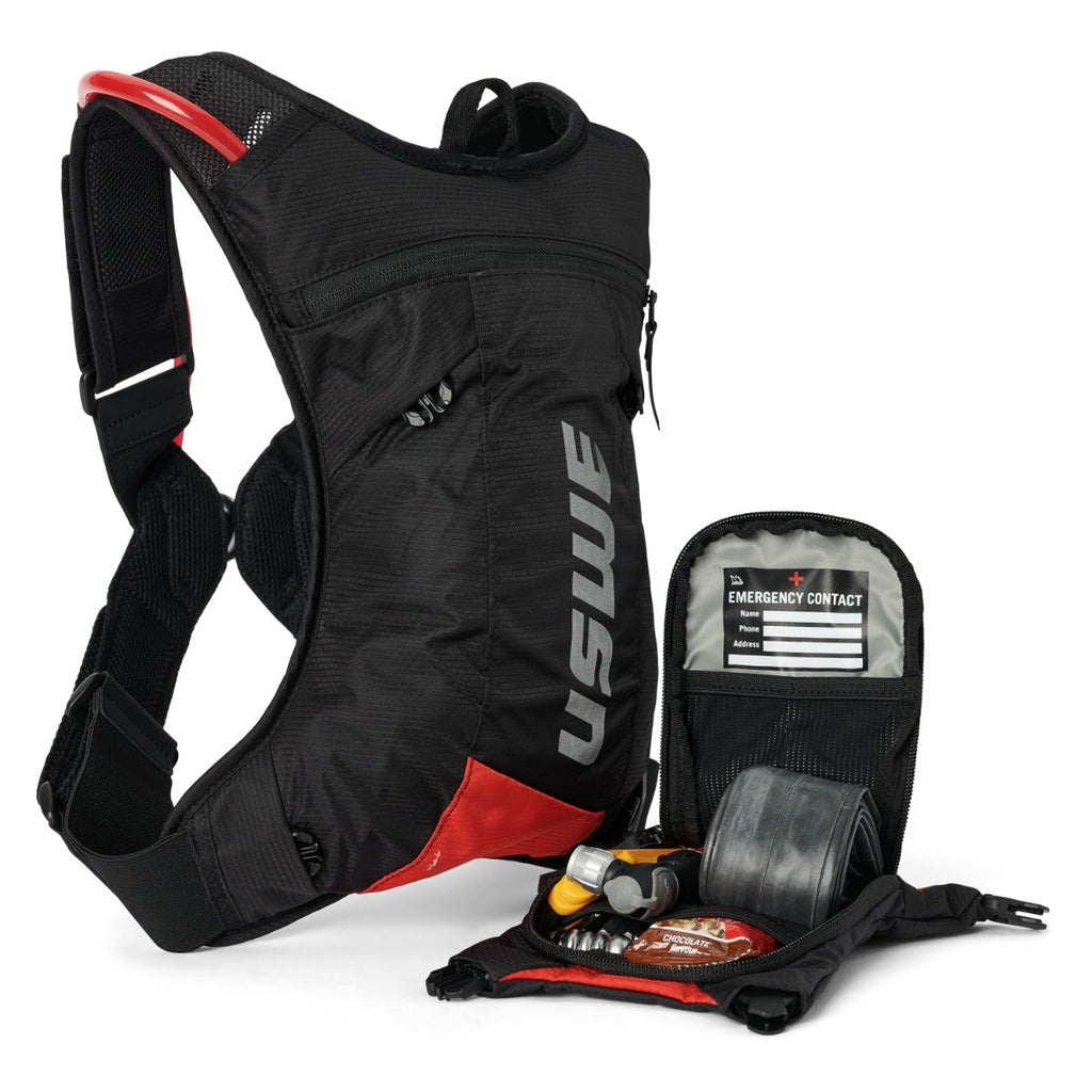 MTB Hydro 3L Hydration Pack - Black/Red - USWE 5203078036