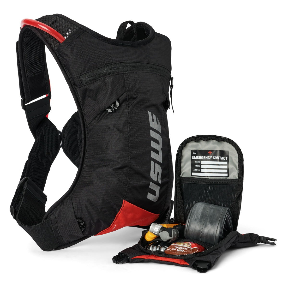 MTB Hydro 3L Hydration Pack - Black/Red - USWE 5203078036