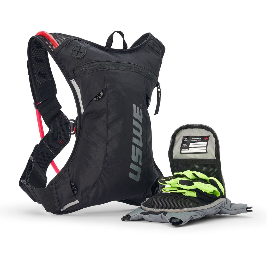 Moto Hydro 3L Dirt Biking Hydration Pack - Black - USWE 5203090001