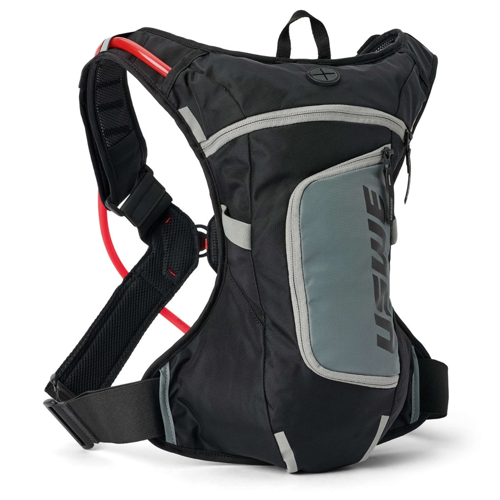 Moto Hydro 4L XTR Dirt Biking Hydration Pack XXL - Black/Grey - USWE 5204085001