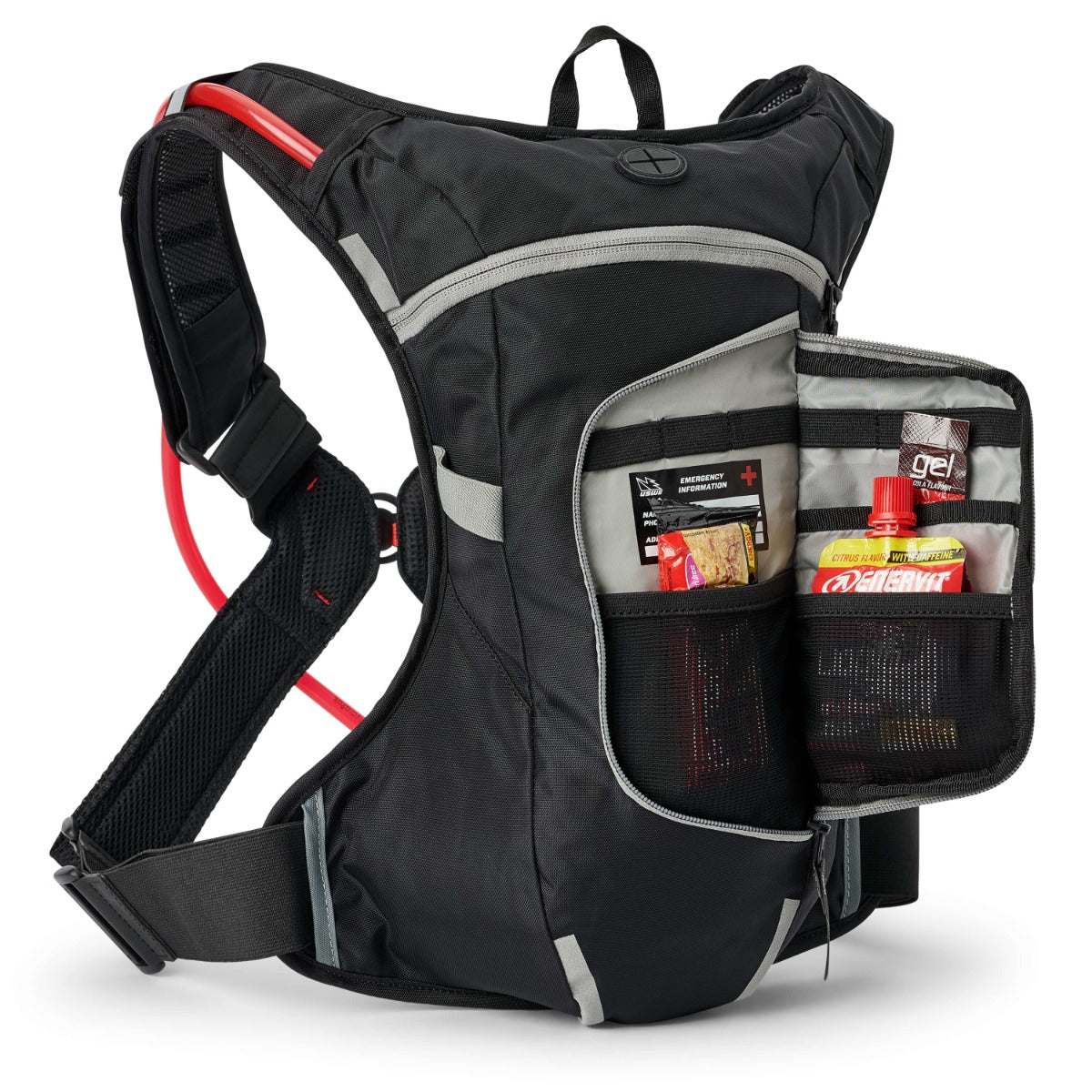 Moto Hydro 4L XTR Dirt Biking Hydration Pack XXL - Black/Grey - USWE 5204085001