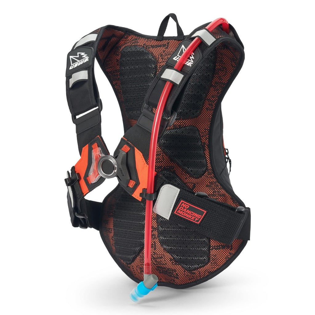 Moto Hydro 8L Dirt Biking Hydration Pack - Black/Orange - USWE 5208090038