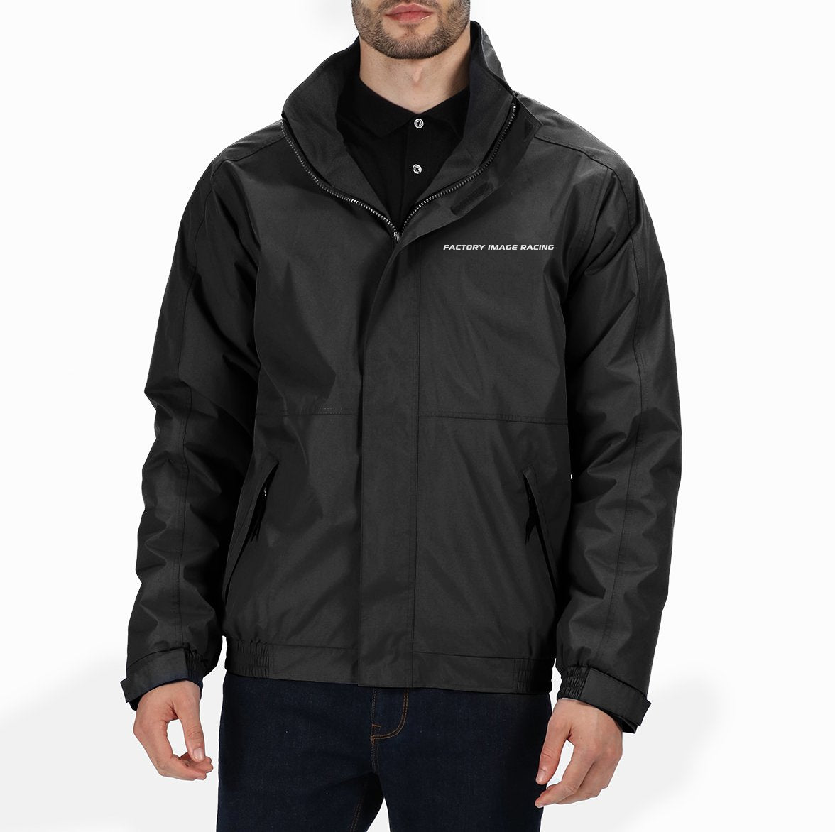 WATERPROOF COAT JACKET SMALL, FLEECE LINED, PACK AWAY HOOD