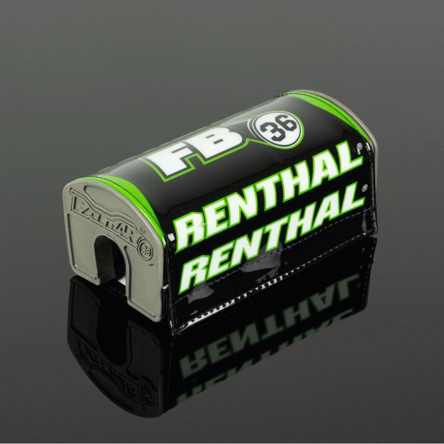 Fatbar36 Pad Renthal Black/Green/White, RENTHAL P345