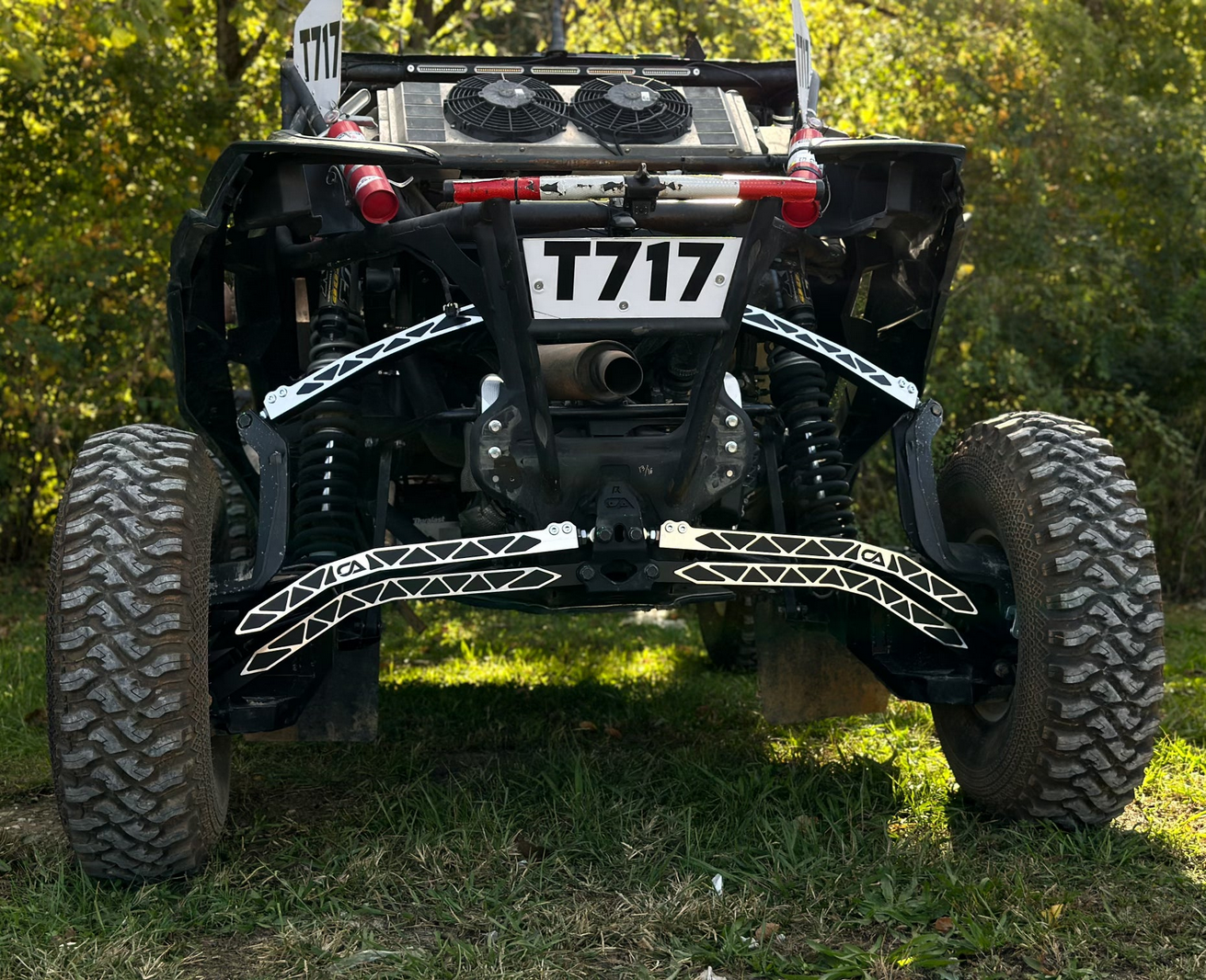 CANAM MAVERICK R 2 SEAT HIGH CLEARANCE RADIUS RODS CA TECH USA CA-157-BL-RM