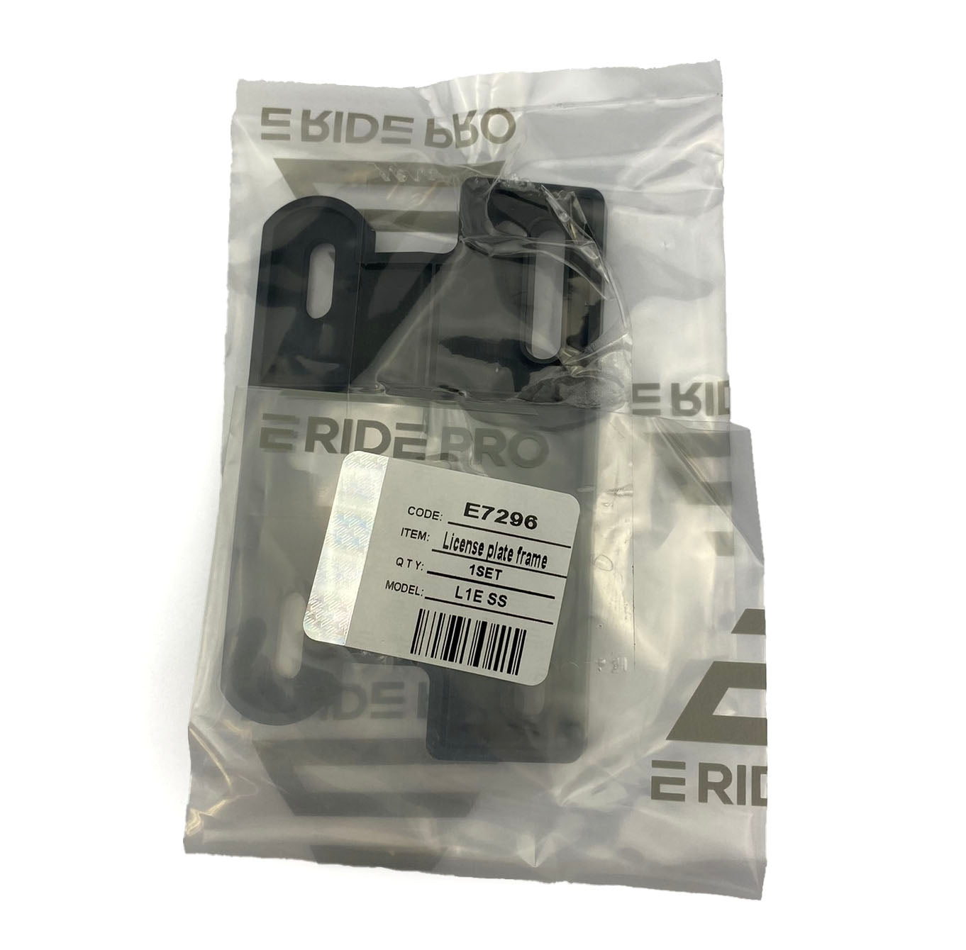 E RIDE PRO L1E NUMBER PLATE HOLDER