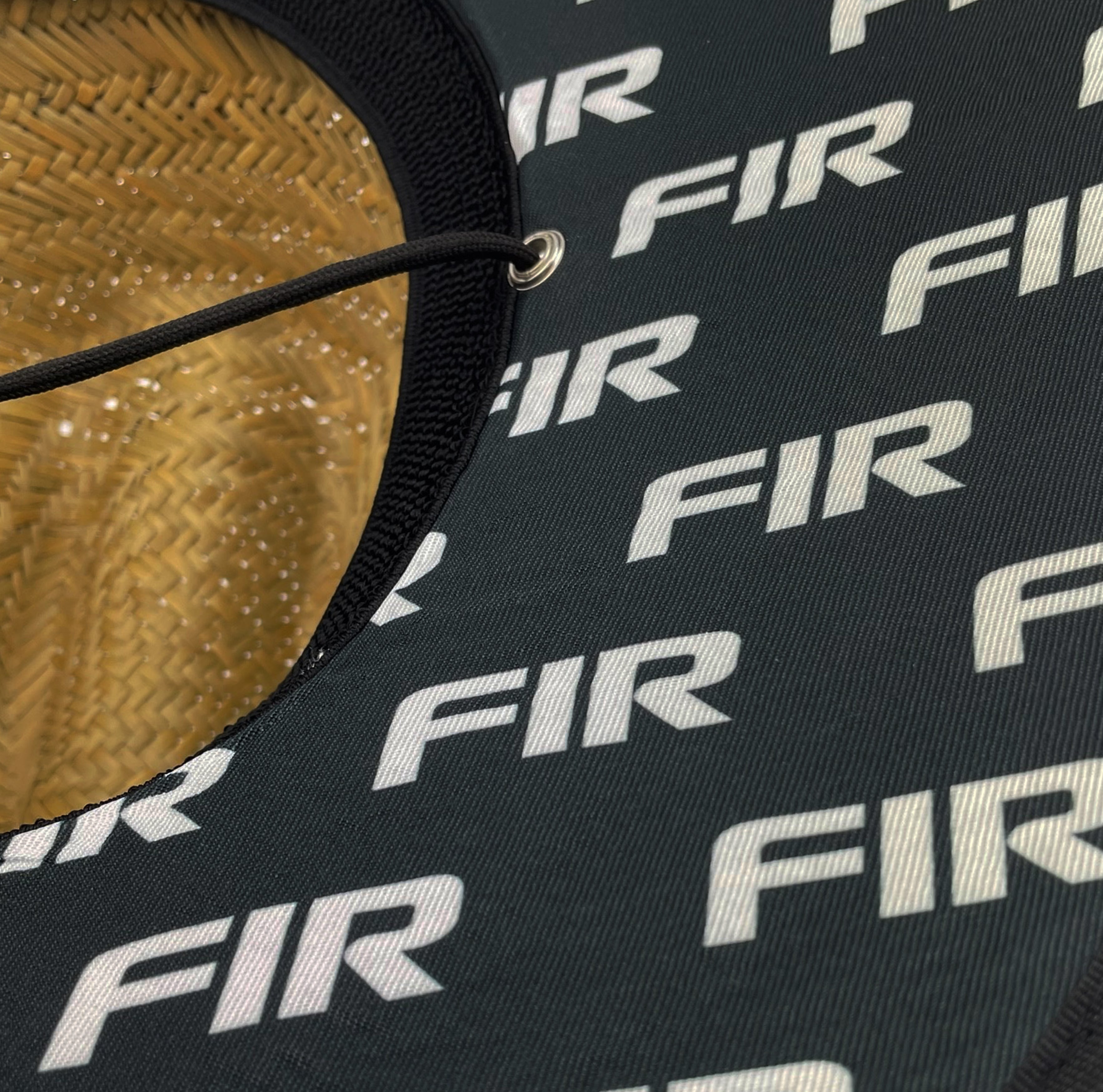 Shoreside Straw Hat - Fir Text Patch - One Size