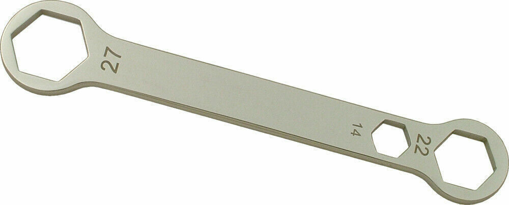 AXLE SPARK PLUG COMBO WRENCH SPANNER 14mm 22mm 27mm