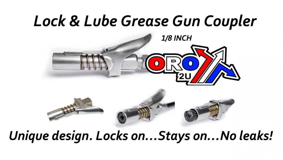 GREASE GUN NIPPLE COUPLER, PRO LOCK 1/8 INCH BSP, RE 115