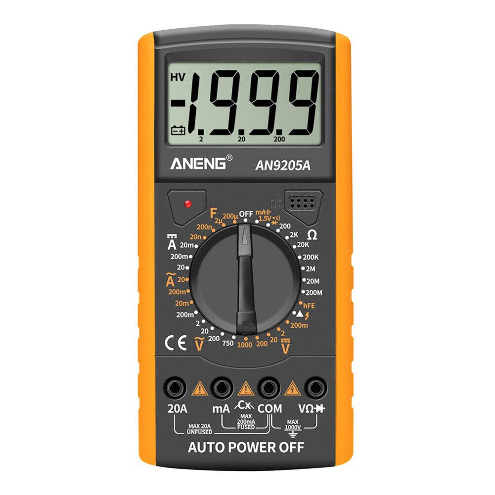 Digital Multimeter 3 1/2 LCD Display, Voltmeter Ammeter Resistance Tester