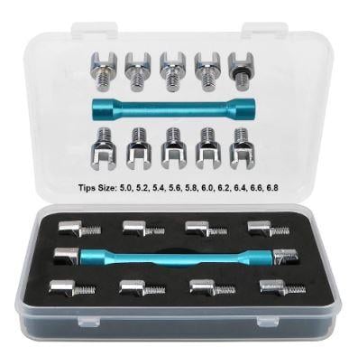 SPOKE WRENCH TOOL WITH 10 ENDS 5mm - 6.8mm