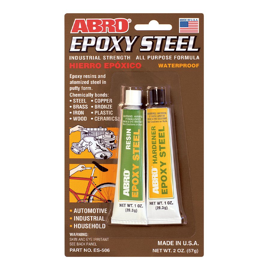 ABRO INDUSTRIAL STRENGTH 60MIN EPOXY STEEL ES-506