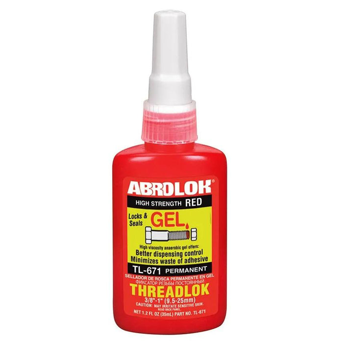 RED THREADLOCK LCOTITE 50ml BOTTLE ABRO TL-571