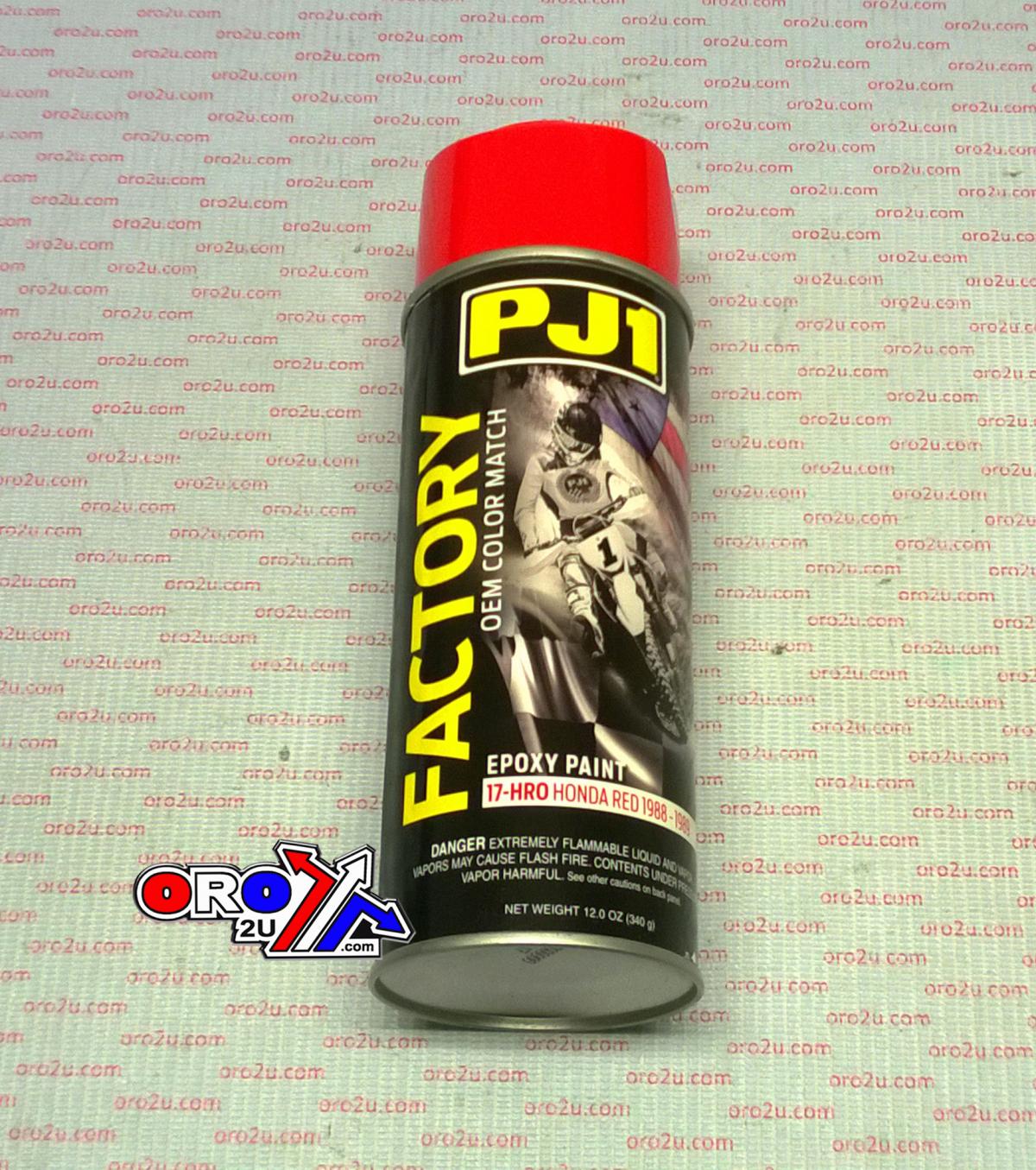 PJ1 HONDA RED OEM COLOUR 1988 - 1989, EPOXY PAINT 340ML, PJ1 17-HRO, PJ011011