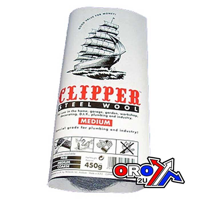 STEEL WIRE WOOL (MEDIUM) 450g RE EMT2