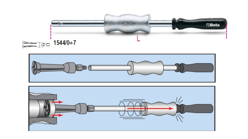 Sliding Hammer 390mm - Beta Tools 1540