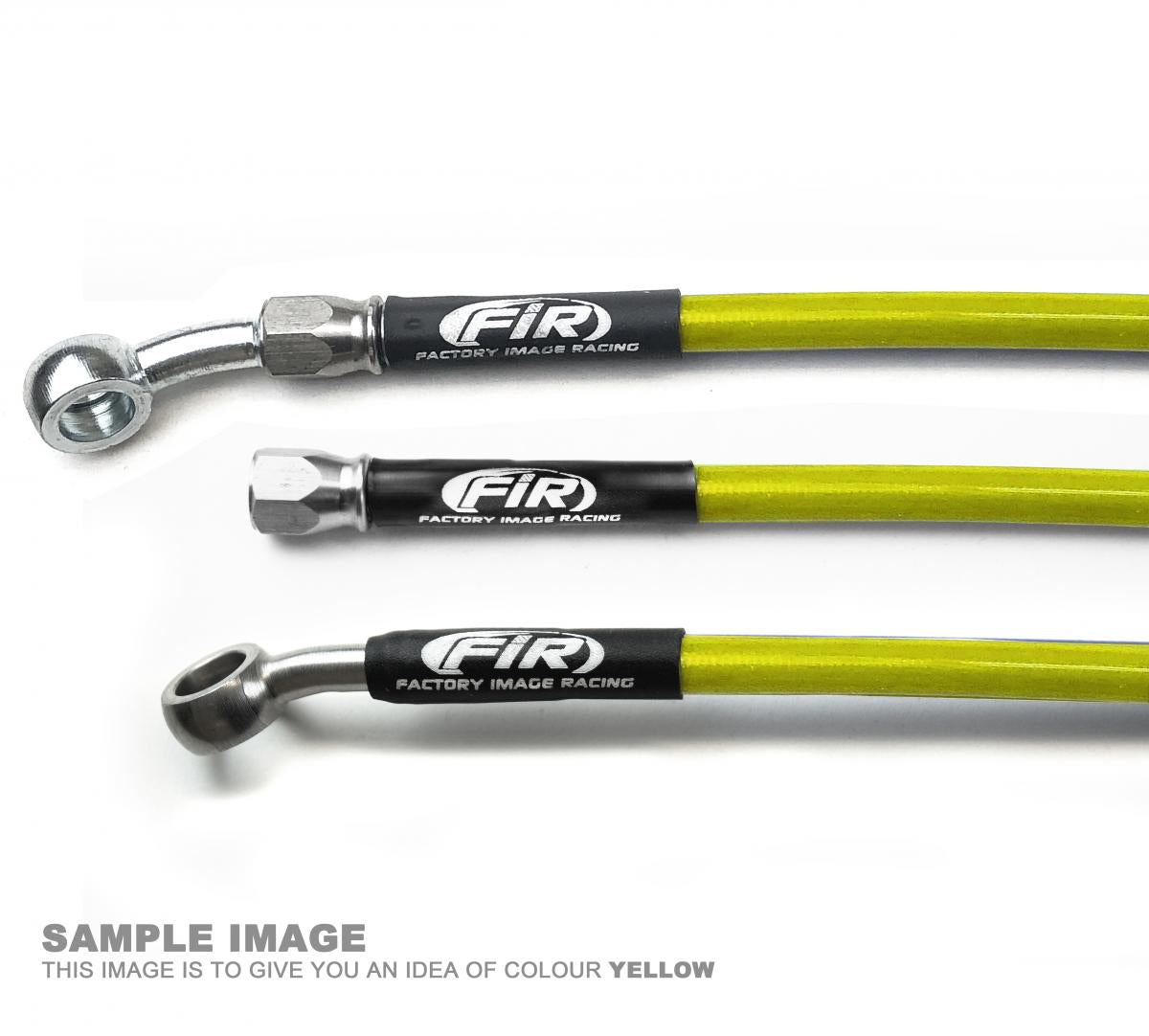 HOSE FRONT BRAKE YELLOW / BLK SUZUKI DR350S SE 1990-1999