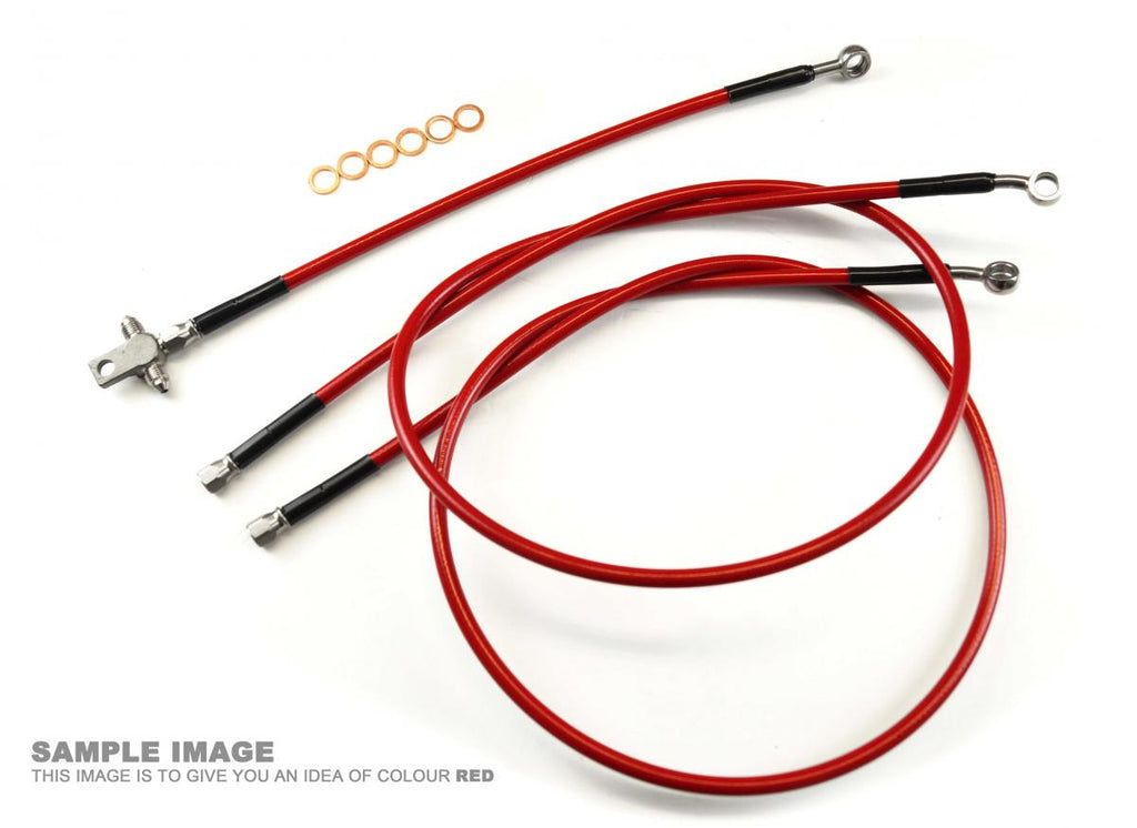 HOSE FRONT BRAKE +2 RED, YAMAHA YFZ450 2004-2009 FIR