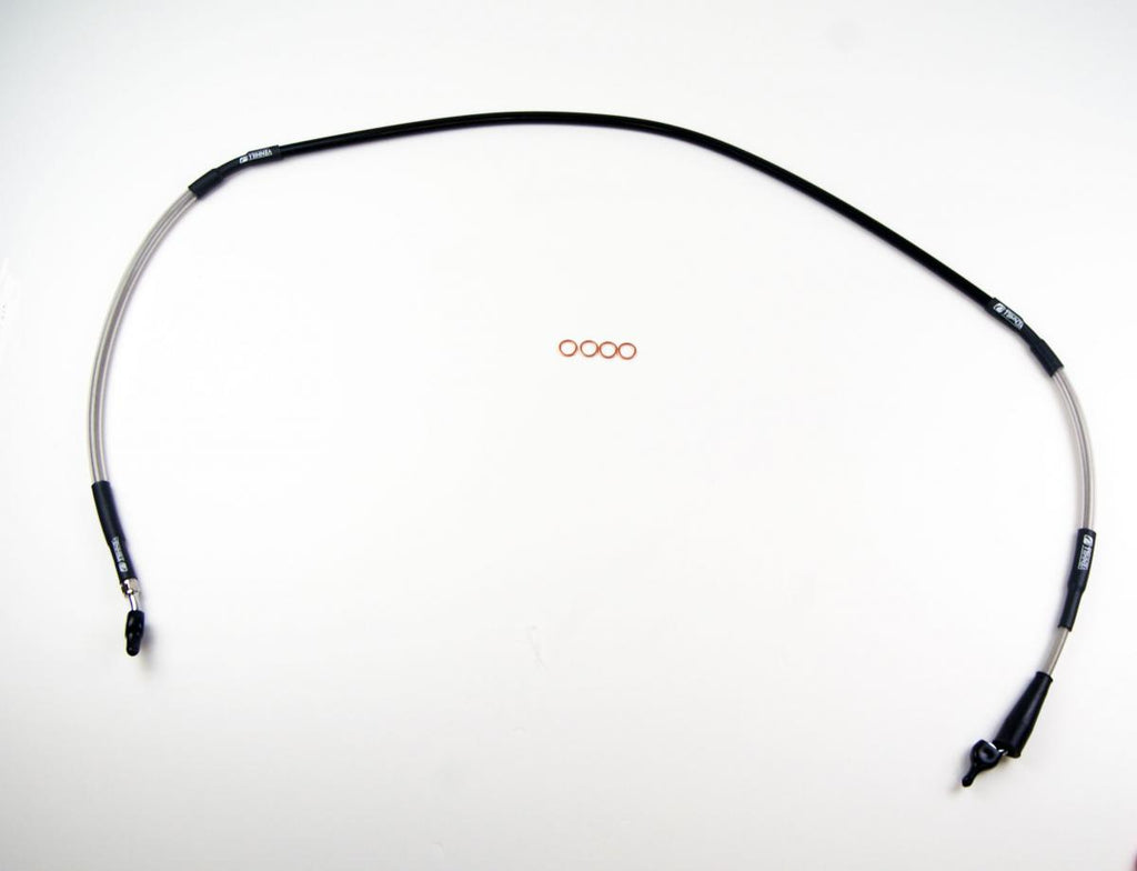 HOSE FRONT BRAKE SILVER / BLK, VENHILL S01-1-042/P-CL, 59480-02J00