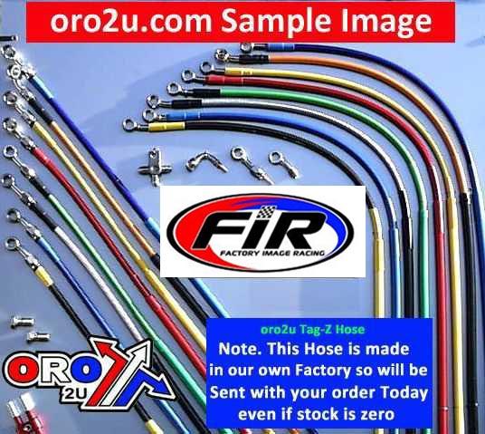 HOSE FRONT SILVER / BLACK, KLX450R2008 > 2012, OEM PART NUMBER 43095-0314