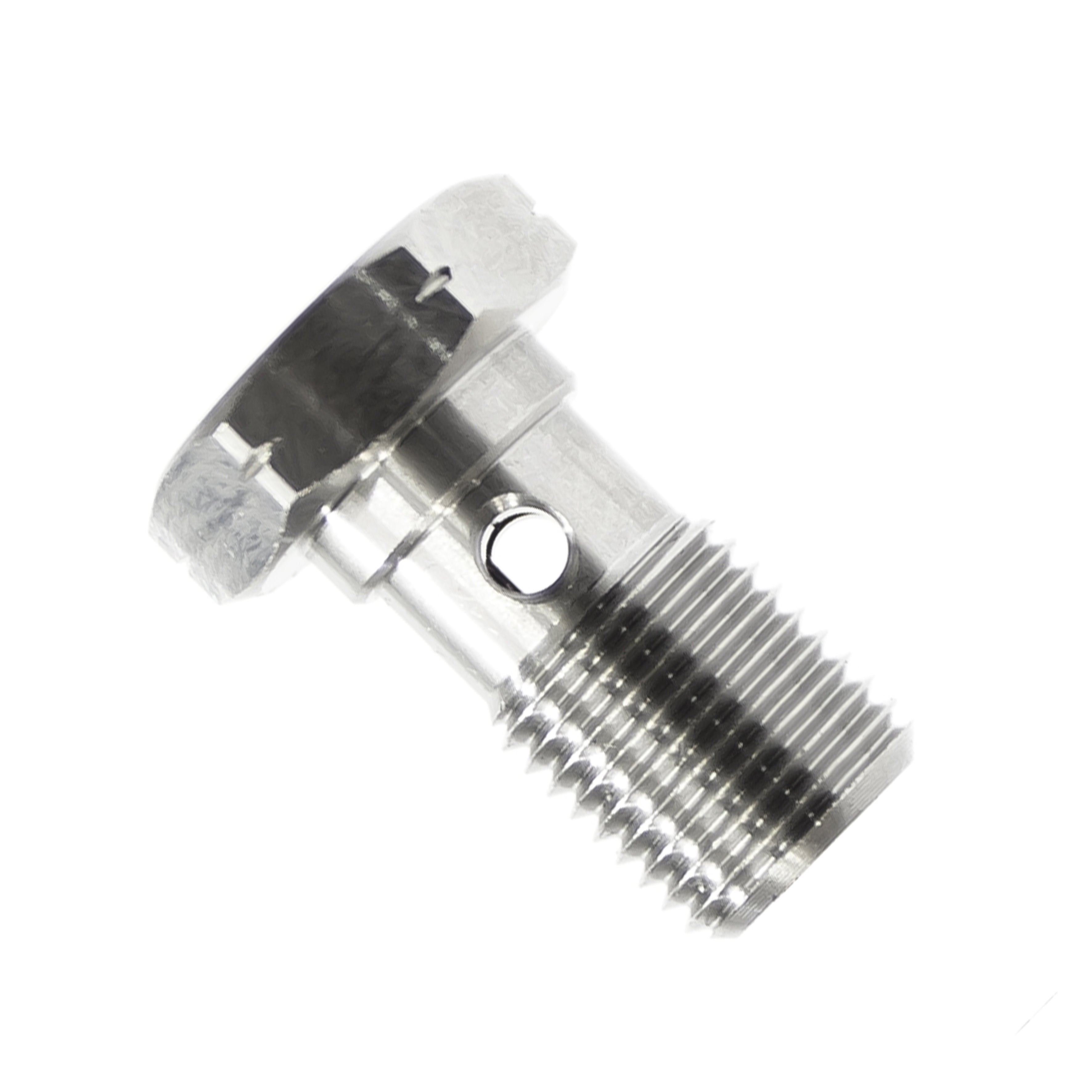 BANJO BOLT M10x1.25 SILVER PLATED CARBON STEEL, 25MM LONG, 992-03-32LZ1