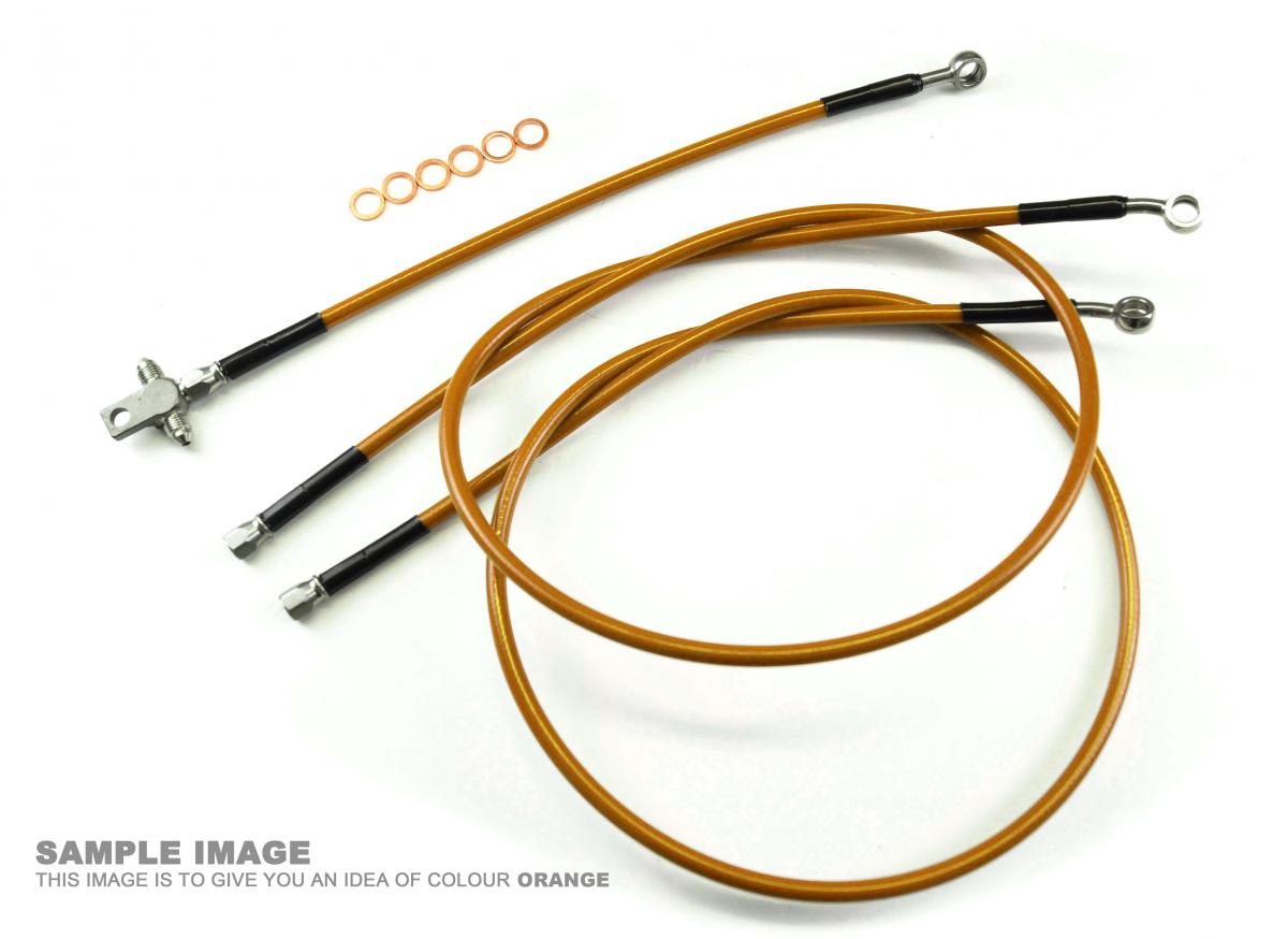 HOSE FRONT BRAKE KIT/3 ORAN +2, YAMAHA YFZ 350 BANSHEE 90-06