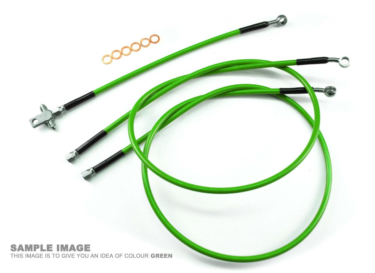 HOSE REAR BRAKE GREEN / BLK YFZ350 BANSHEE 1990-2006