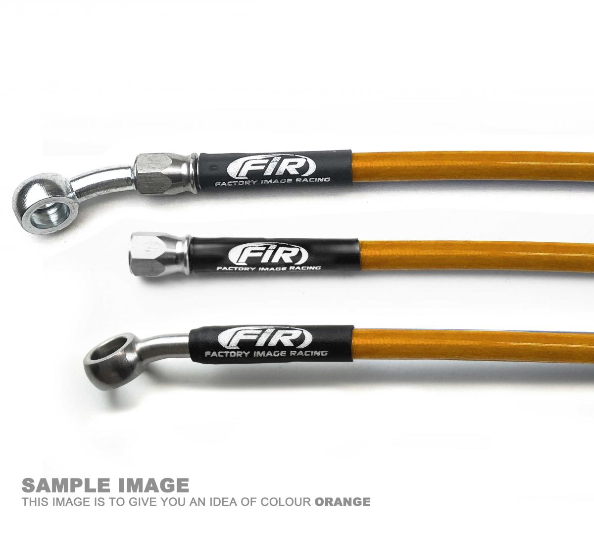 HOSE REAR BRAKE ORANGE / BK, VENHILL K01-2-027/P-CL K01-2-019/P