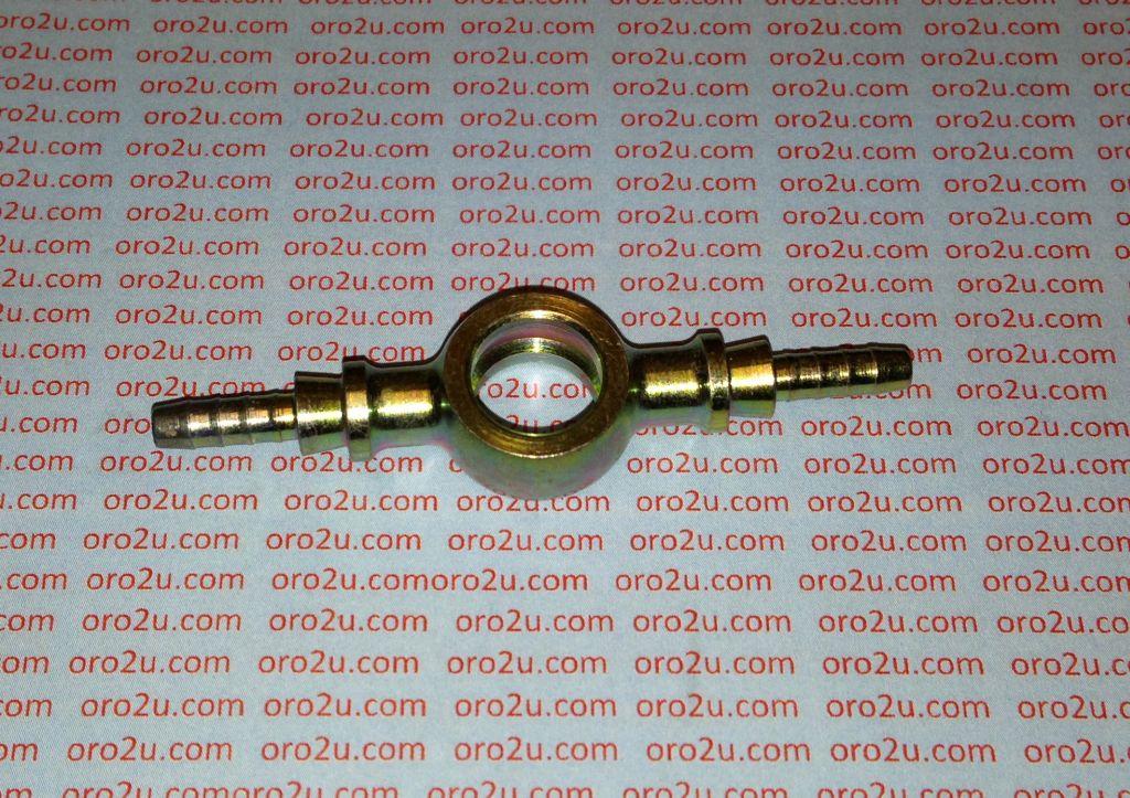 BANJO TWIN EXTENED PLATED, SWAGE CRIMP FITTING 600 Series -3, GOODRIDGE S5098-03P