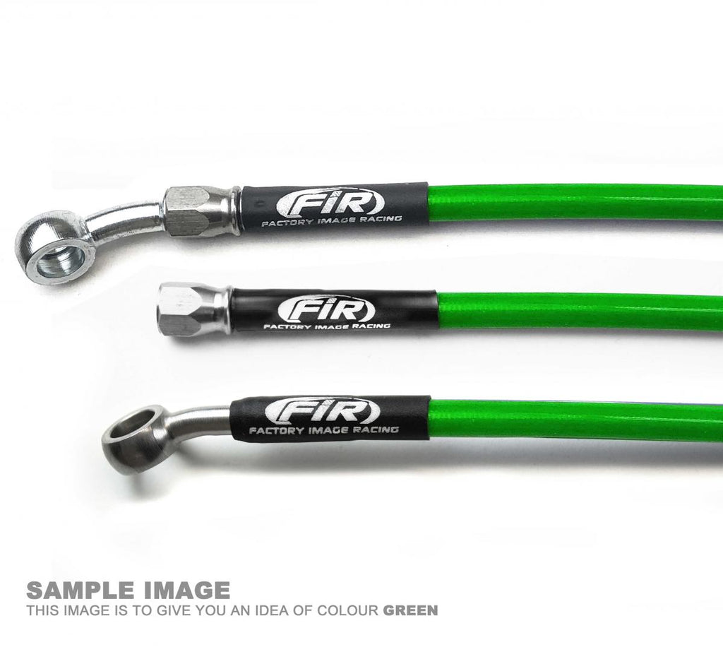 HOSE REAR BRAKE GREEN / BLK, KAWASAKI QUAD KSF250 / KEF300 FIR, KIT DONE