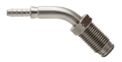 M10 x 1.00 MALE 45 BEND DUAL SEAT CONVEX & CONCAVE 600-03 CRIMP FITTING GOODRIDGE S445-4531Z1