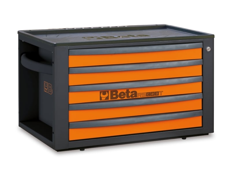 Portable Tool Chest with 5 Drawers and Centralized Lock - Beta Tools RSC23T-O