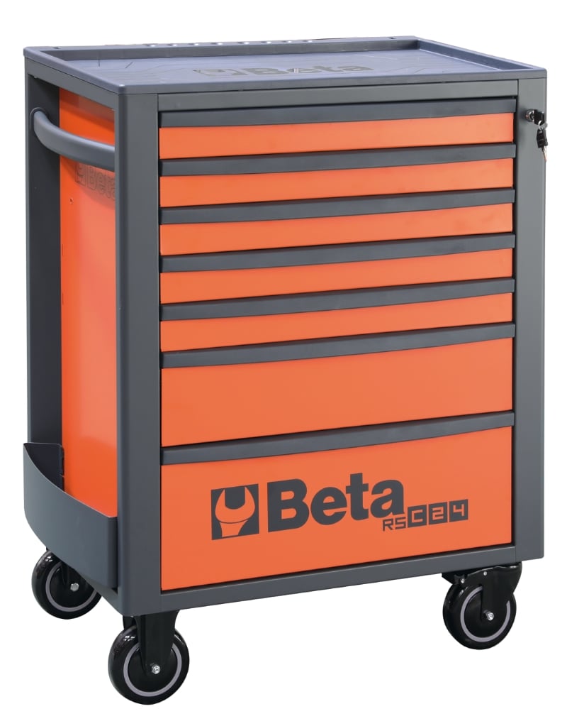 Mobile Roller Cab 7 Drawers Reinforced Worktop 800kg Capacity - Beta Tools RSC24/7-N