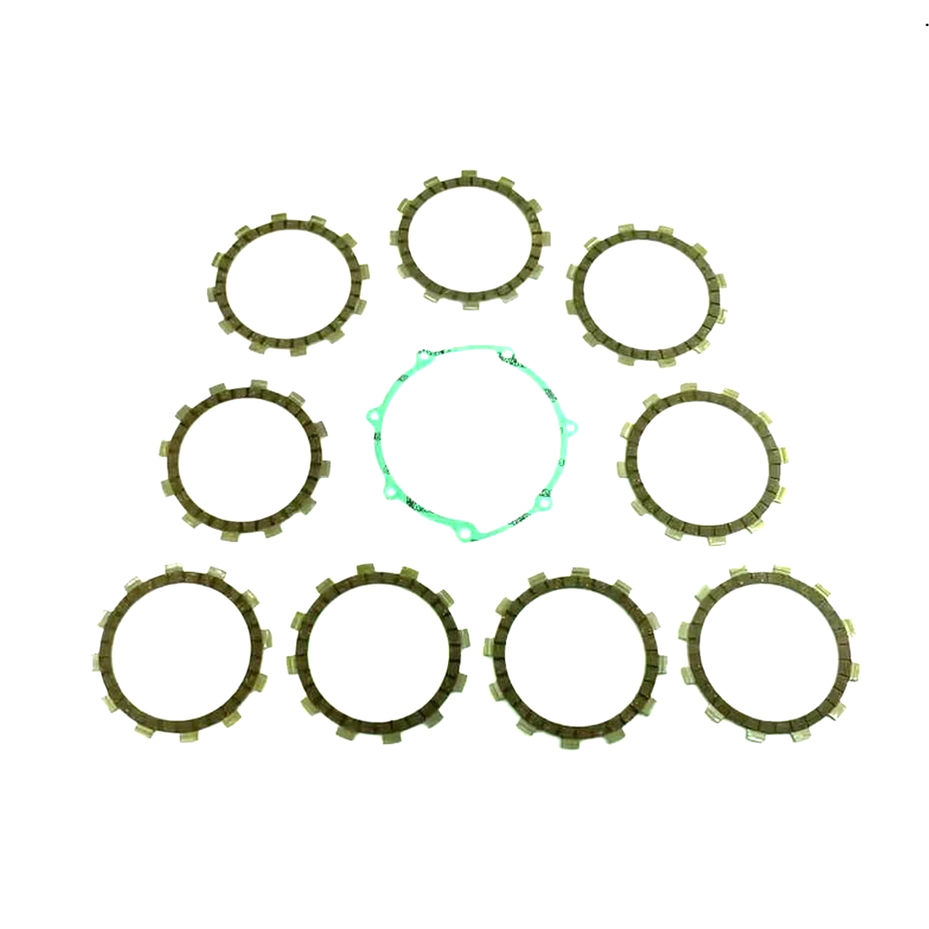 CLUTCH FRICTION PLATE SET YAMAHA YZ-F250 01-13, ATHENA P40230106, WITH GASKET