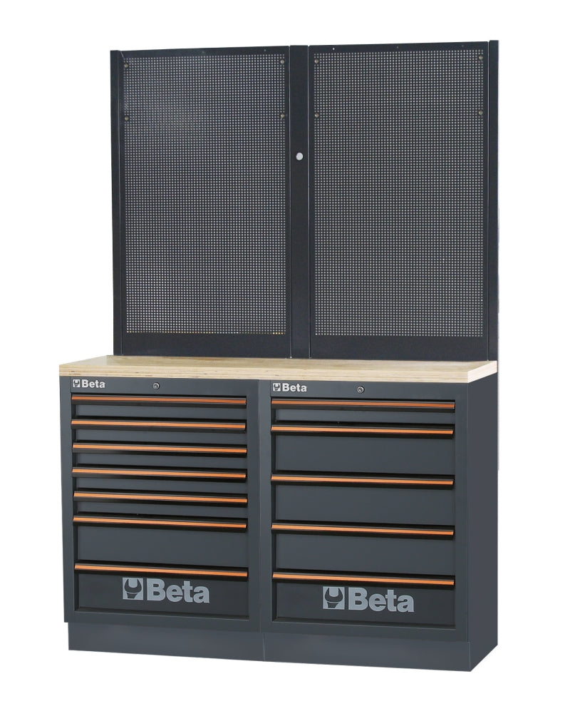 Workbenches with Wood Worktop, Drawers, and Tool Panels - BetaC45PRO C45PRO BPW-1,3