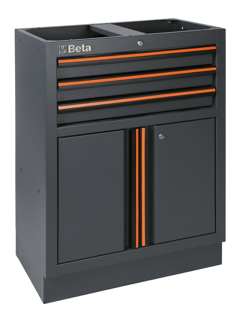 Fixed Module with 3 Drawers and 2 Doors for Workshop - BetaC45PRO C45PRO M3A